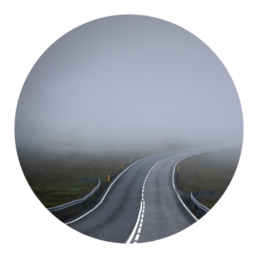 Stress and Uncertainty - Foggy Road